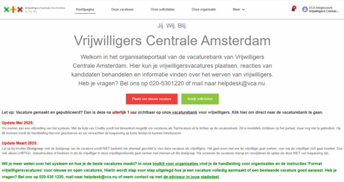 Afbeelding3 - hoofdscherm portaal Vacaturebank VCA