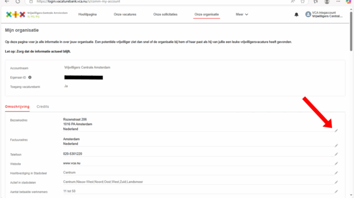 Afbeelding6 - Organisatie informatie bewerken